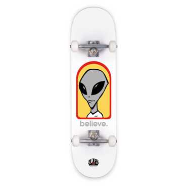 ALIEN WORKSHOP Believe Complete Skateboard 8'' - White